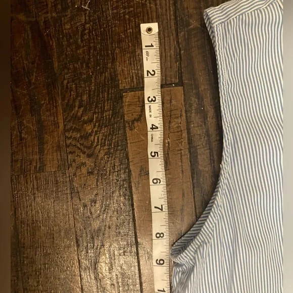 ABERCROMBIE & FITCH Shirt Dress : Blue and White Stripe - Medium - Picture 9 of 9